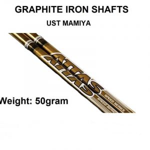 UST Mamiya Attas Speed Black/Gold Graphite Iron Shafts - .370 Parallel Tip
