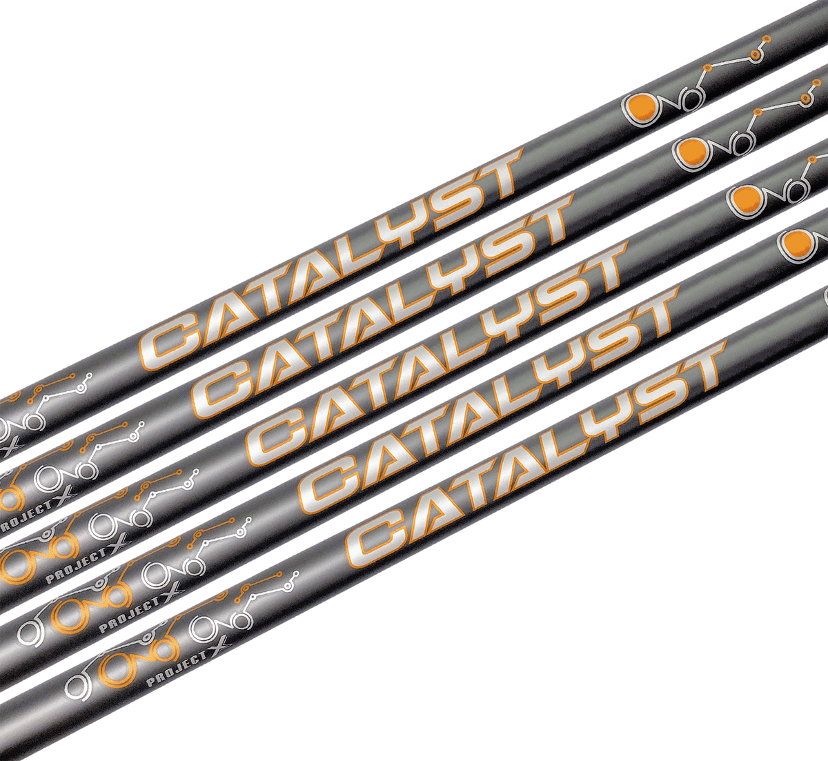 Project X Catalyst Orange Stiff Flex Graphite Iron Shafts - .370 Parallel Tip