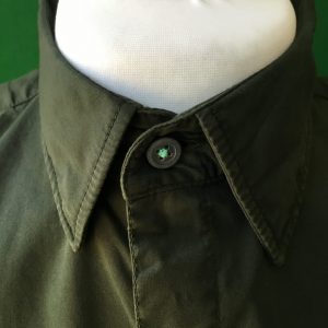 Mens Linksoul Olive Cotton Short Sleeved Shirt - Large - 46" Chest - Image 2