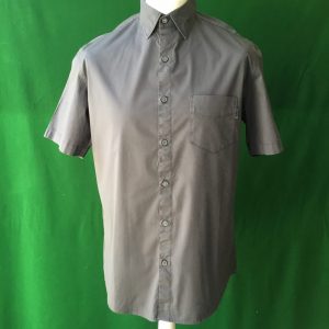 Mens Linksoul Charcoal Cotton Short Sleeved Shirt - Large - 46" Chest