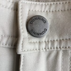 Mens Dunning 5 Pocket Beige Golf Trousers- 32"waist/32"leg - Image 3