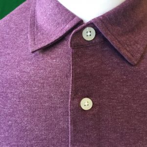 Mens Dunning Short Sleeved Heather Golf Polo Shirt- Small 38-40" - Image 3