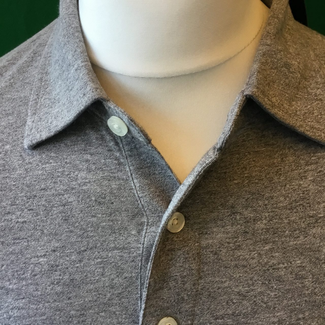 Mens Dunning Short Sleeved Grey Golf Polo Shirt- Medium 40-42" - Image 3