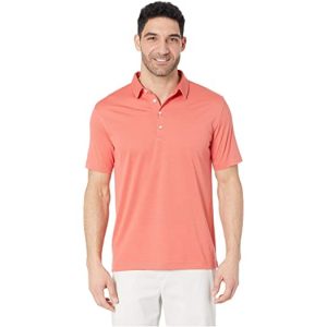 Mens Linksoul Dry Tek Moisture Wicking Short Sleeve Papaya Golf Polo - Large - 44" Chest