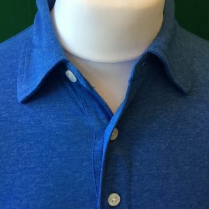 Mens Dunning Short Sleeved Sky Blue Golf Polo Shirt- Medium 40-42" - Image 3