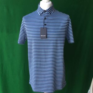 Mens Wolsey Striped Short Sleeved Golf Polo Shirt- Medium 40-42"
