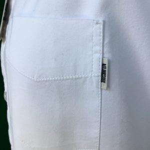 Mens Linksoul White Cotton Short Sleeved Shirt - Large - 46" Chest - Image 3