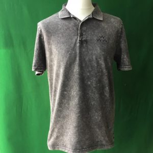 Mens Birds of Condor Triple Eagle Wash Grey Golf Polo Shirt - Large 40-42"