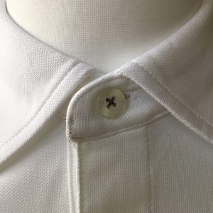 Mens Dunning White Short Sleeved Golf Polo Shirt- Small 40-42" - Image 2