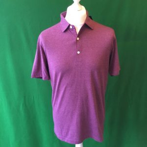 Mens Dunning Short Sleeved Fig Golf Polo Shirt- Small 38-40"