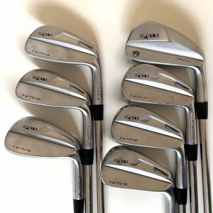 Honma TW757B COMBO 4-PW Iron Set w/ Black Gold X Stiff Shafts