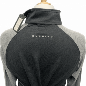 Dunning 1/4 Zip Golf Pullover - Size Small 40-42" Chest - Black Heather - Image 3