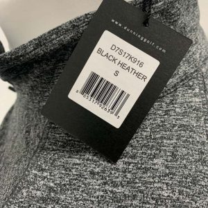 Dunning 1/4 Zip Golf Pullover - Size Small 40-42" Chest - Black Heather - Image 4