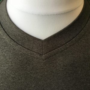 Mens Dunning Taagan V-Neck Clove Heather Fleece - Small 38-40" - Image 3