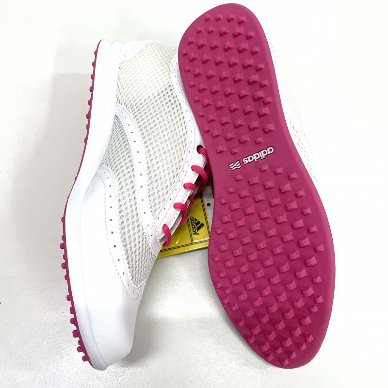 Ladies Adidas Julie Light White / Pink Golf Shoes - UK Size 5.5 - US 7 - EU 38 - Image 4