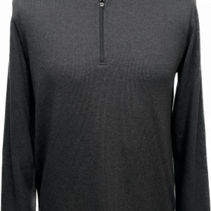 Dunning 1/4 Zip Golf Pullover - Size Small 40-42" Chest - Black Heather. - Image 2
