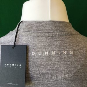 Mens Dunning Taagan Long Sleeved V-Neck Mid Grey Golf Fleece - Small 40-42" - Image 2