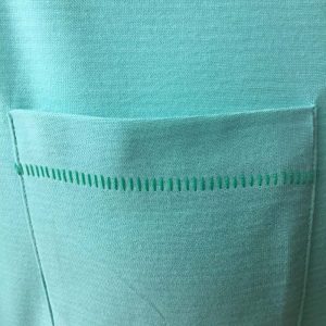 Mens Linksoul Martin Stripe Short Sleeve Aloe Green Golf Polo - Large - 44" Chest - Image 3