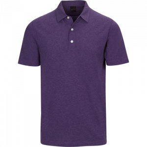 Dunning Golf Natural Hand Polo Shirt - Small 40-42" Chest - Vein Heather