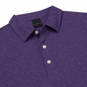 Dunning Golf Natural Hand Polo Shirt - Small 40-42" Chest - Vein Heather - Image 3