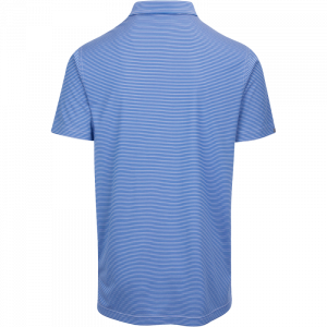 Dunning Golf Selkirk Coolmax Polo Shirt - 40-42" Chest - Sodalite/White - Image 2