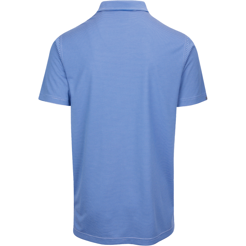 Dunning Golf Selkirk Coolmax Polo Shirt - 40-42" Chest - Sodalite/White - Image 2