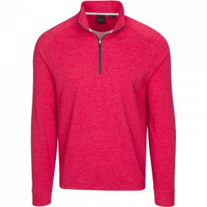 Dunning 1/4 Zip Golf Pullover - Size Small 40-42" Chest - Berry Heather