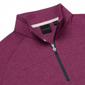 Dunning Ledmore 1/4 Zip Golf Pullover - 40-42" Chest - Suave Heather Halo - Image 3