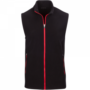 Dunning Polartec Wind Pro Fleece Vest - Small 40-42" Chest - Black / Red