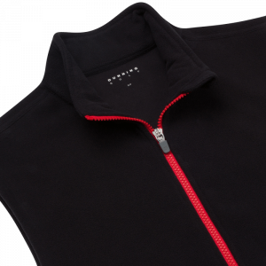 Dunning Polartec Wind Pro Fleece Vest - Small 40-42" Chest - Black / Red - Image 3