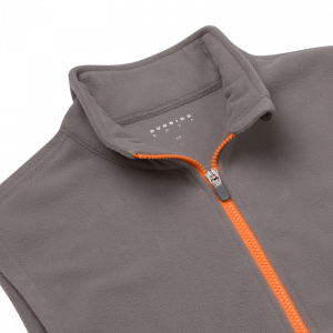 Dunning Polartec Wind Pro Fleece Vest - Small 40-42" Chest - Charcoal / Vigor - Image 3