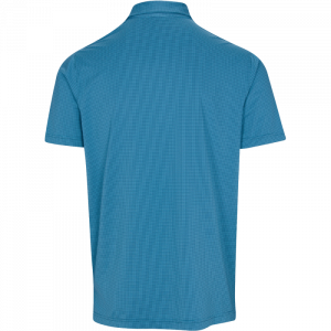 Dunning Golf Farley Jacquard Polo Shirt - Small 40-42" Chest - Opal/Cayman - Image 2