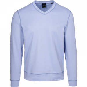 Dunning Golf V Neck Pullover - Small 40-42" Chest - Mid Dusk Heather