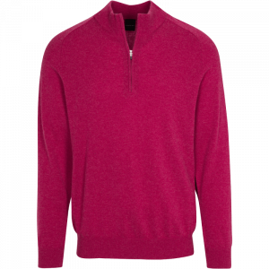 Dunning 1/4 Zip Golf Pullover - Size Small 40-42" Chest - Poppy Heather