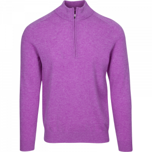 Dunning 1/4 Zip Golf Pullover - Size Small 40-42" Chest - Wisteria Heather