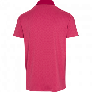 Dunning Golf Mowbray Jacquard Polo Shirt - 40-42" Chest - Poppy - Image 2
