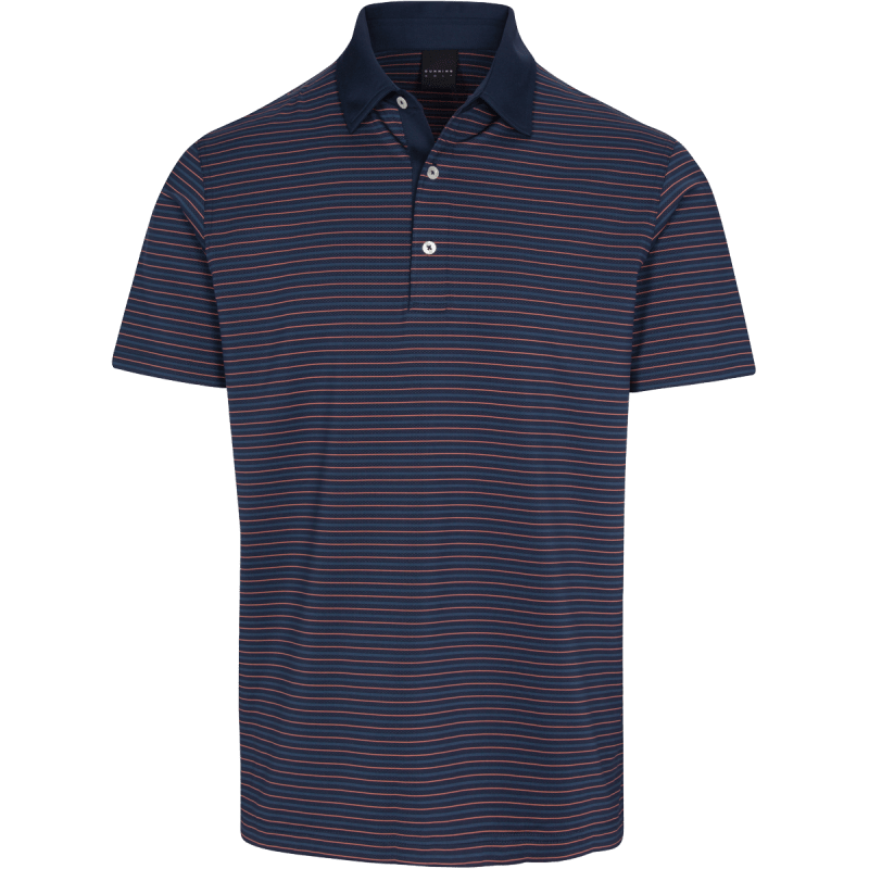 Dunning Golf Elswick Jersey Polo Shirt - 40-42" Chest - Halo/Fragment/Coral