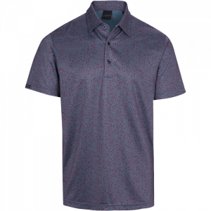 Dunning Golf Alston Jersey Polo Shirt - 40-42" Chest - Fragment/Heather/Poppy