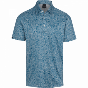 Dunning Golf Alston Jersey Polo Shirt - 40-42" Chest - Plank Heather Opal