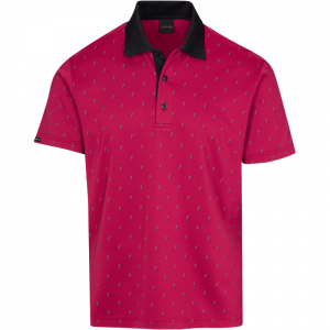 Dunning Golf Fenton Jersey Polo Shirt - 40-42" Chest - Poppy
