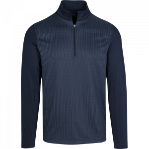 Dunning Golf Sterling Jacquard Performance 1/4 Zip Pullover - 40-42" Chest - Halo