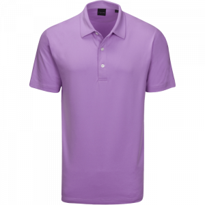 Dunning Golf Galway Jersey Polo Shirt - Small 40-42" Chest - Lilac
