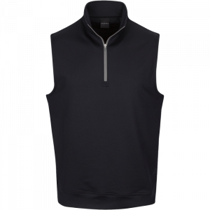 Dunning 1/4 Zip Golf Vest- Size Small 40-42" Chest - Black/Charcoal