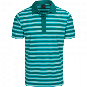 Dunning Golf Milford Jersey Polo Shirt - Small 40-42" Chest - Teal/Chant/Allure