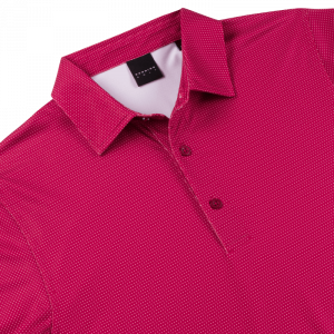 Dunning Golf Clifton Jersey Polo Shirt - Small 40-42" Chest - Berry - Image 3