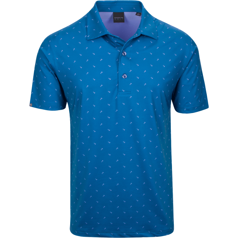 Dunning Golf Coorven Jersey Polo Shirt - Small 40-42" Chest - Blade/Chip