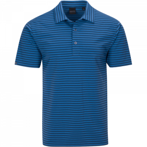 Dunning Golf Annagry Jersey Polo Shirt - Small 40-42" Chest - Dim/Chime