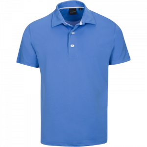 Dunning Golf Sutton Pique Polo Shirt - 40-42" Chest -Surf Blue