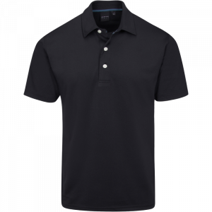 Dunning Golf Sutton Pique Polo Shirt - 40-42" Chest - Black - Image 2