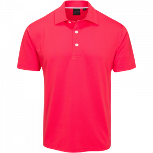 Dunning Golf Sutton Pique Polo Shirt - 40-42" Chest -Light Red
